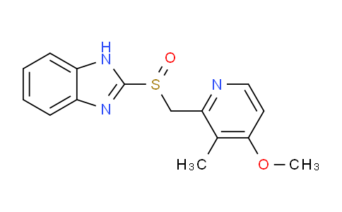 CAS No. 102804-77-3, 2-(((4-methoxy-3-methylpyridin-2-yl)methyl)sulfinyl)-1H-benzo[d]imidazole