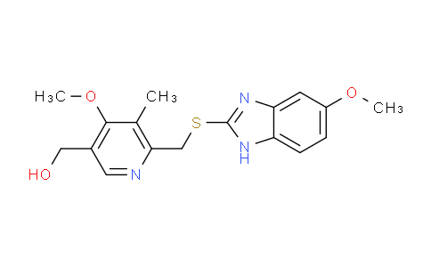 CAS No. 103876-99-9, (4-methoxy-6-(((5-methoxy-1H-benzo[d]imidazol-2-yl)thio)methyl)-5-methylpyridin-3-yl)methanol