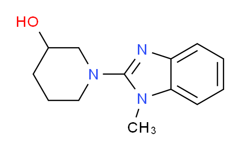 CAS No. 1065484-45-8, 1-(1-methyl-1H-benzo[d]imidazol-2-yl)piperidin-3-ol