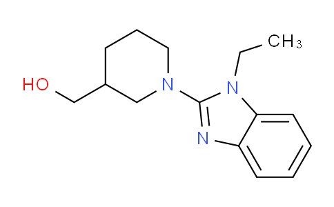 CAS No. 1065483-94-4, (1-(1-ethyl-1H-benzo[d]imidazol-2-yl)piperidin-3-yl)methanol