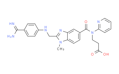 CAS No. 211914-51-1, 3-(2-(((4-carbamimidoylphenyl)amino)methyl)-1-methyl-N-(pyridin-2-yl)-1H-benzo[d]imidazole-5-carboxamido)propanoic acid