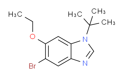 CAS No. 1314988-54-9, 5-Bromo-1-(tert-butyl)-6-ethoxy-1H-benzo[d]imidazole