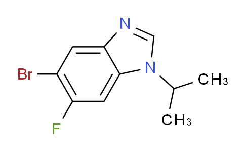 CAS No. 1314987-85-3, 5-Bromo-6-fluoro-1-isopropyl-1H-benzo[d]imidazole