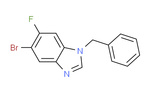 CAS No. 1314988-10-7, 1-Benzyl-5-bromo-6-fluoro-1H-benzo[d]imidazole