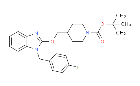 CAS No. 1353978-58-1, tert-Butyl 4-(((1-(4-fluorobenzyl)-1H-benzo[d]imidazol-2-yl)oxy)methyl)piperidine-1-carboxylate