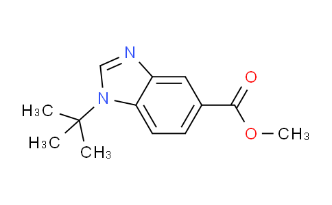 CAS No. 1355247-26-5, methyl 1-(tert-butyl)-1H-benzo[d]imidazole-5-carboxylate