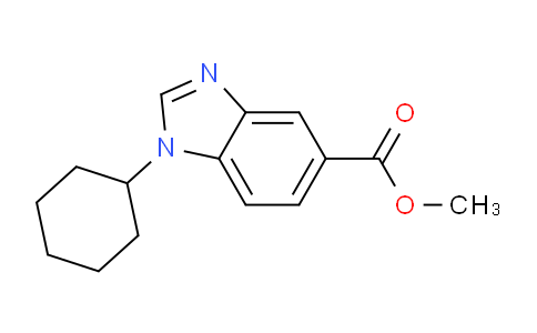 CAS No. 1355247-12-9, methyl 1-cyclohexyl-1H-benzo[d]imidazole-5-carboxylate