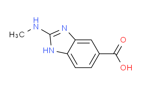 CAS No. 1368310-81-9, 2-(methylamino)-1H-benzo[d]imidazole-5-carboxylic acid