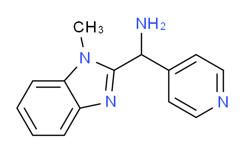 CAS No. 13745-30-7, (1-Methyl-1H-benzo[d]imidazol-2-yl)(pyridin-4-yl)methanamine