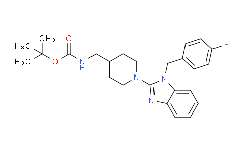 CAS No. 1420888-80-7, tert-Butyl ((1-(1-(4-fluorobenzyl)-1H-benzo[d]imidazol-2-yl)piperidin-4-yl)methyl)carbamate