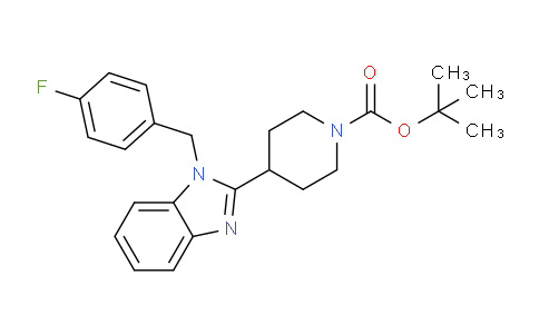 CAS No. 1420816-71-2, tert-Butyl 4-(1-(4-fluorobenzyl)-1H-benzo[d]imidazol-2-yl)piperidine-1-carboxylate