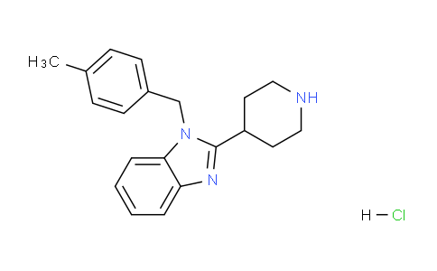 CAS No. 1420816-75-6, 1-(4-Methylbenzyl)-2-(piperidin-4-yl)-1H-benzo[d]imidazole hydrochloride
