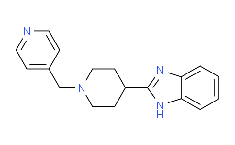 CAS No. 1420959-03-0, 2-(1-(Pyridin-4-ylmethyl)piperidin-4-yl)-1H-benzo[d]imidazole