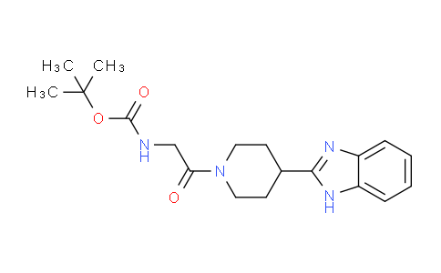 CAS No. 1420975-12-7, tert-Butyl (2-(4-(1H-benzo[d]imidazol-2-yl)piperidin-1-yl)-2-oxoethyl)carbamate