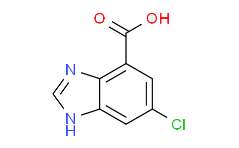 CAS No. 180569-27-1, 6-chloro-1H-benzo[d]imidazole-4-carboxylic acid