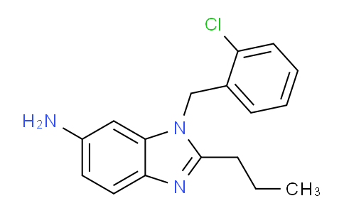 CAS No. 193009-66-4, 1-(2-chlorobenzyl)-2-propyl-1H-benzo[d]imidazol-6-amine