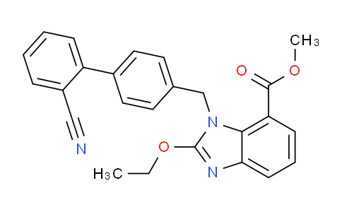 CAS No. 139481-44-0, Methyl 1-((2'-cyano-[1,1'-biphenyl]-4-yl)methyl)-2-ethoxy-1H-benzo[d]imidazole-7-carboxylate