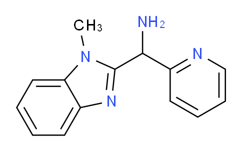 CAS No. 1017423-86-7, (1-Methyl-1H-benzo[d]imidazol-2-yl)(pyridin-2-yl)methanamine