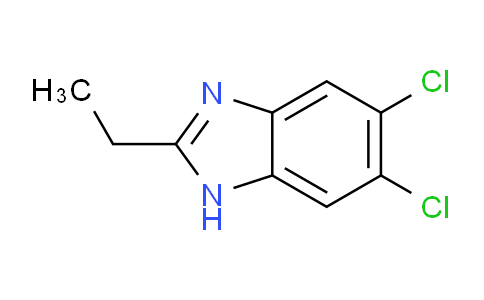 CAS No. 90348-42-8, 5,6-Dichloro-2-ethyl-1H-benzimidazole