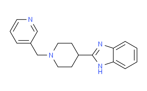 CAS No. 909645-87-0, 2-(1-(Pyridin-3-ylmethyl)piperidin-4-yl)-1H-benzo[d]imidazole