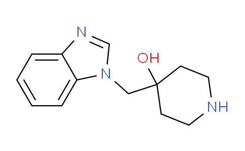 CAS No. 949100-26-9, 4-((1H-benzo[d]imidazol-1-yl)methyl)piperidin-4-ol
