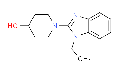 CAS No. 1065483-90-0, 1-(1-ethyl-1H-benzo[d]imidazol-2-yl)piperidin-4-ol