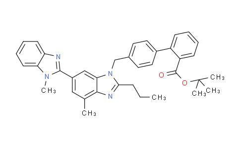 CAS No. 144702-26-1, 4'-[[1,4'-Dimethyl-2'-propyl(2,6'-bi-1H-benzimidazol)-1'-yl]-methyl]-1,1'-biphenyl-2-carboxylic acid 1,1-dimethylethyl ester