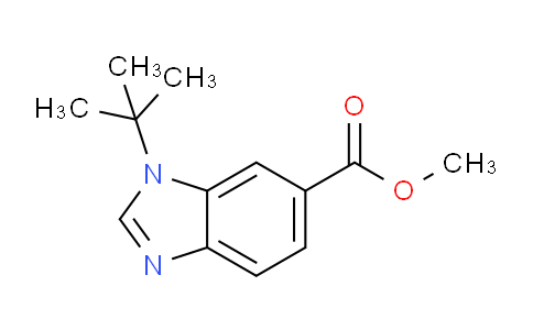 CAS No. 1199773-49-3, methyl 1-(tert-butyl)-1H-benzo[d]imidazole-6-carboxylate