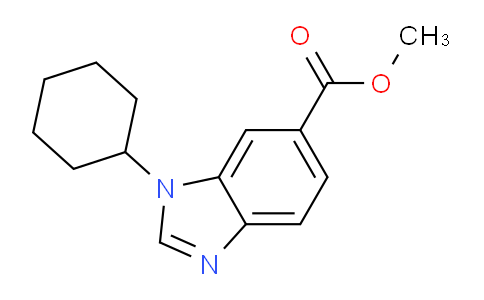 CAS No. 1199773-37-9, methyl 1-cyclohexyl-1H-benzo[d]imidazole-6-carboxylate