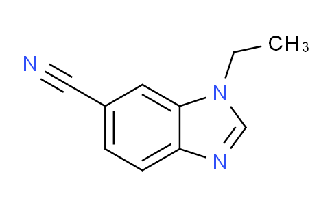 CAS No. 1215205-91-6, 1-Ethyl-1H-benzo[d]imidazole-6-carbonitrile