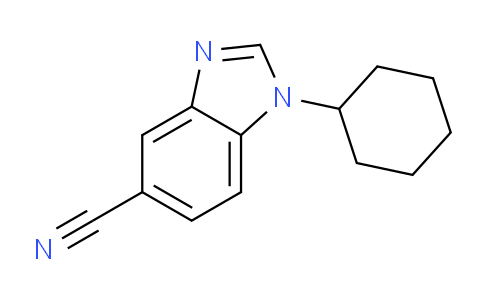 CAS No. 1215206-71-5, 1-Cyclohexyl-1H-benzo[d]imidazole-5-carbonitrile