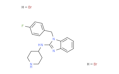 CAS No. 75970-64-8, 1-(4-fluorobenzyl)-N-(piperidin-4-yl)-1H-benzo[d]imidazol-2-amine dihydrobromide