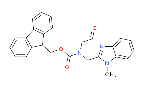 CAS No. 854745-42-9, (9H-fluoren-9-yl)methyl ((1-methyl-1H-benzo[d]imidazol-2-yl)methyl)(2-oxoethyl)carbamate