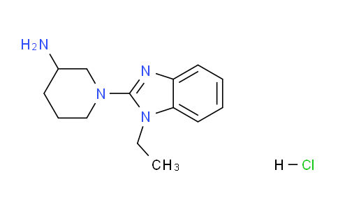 1185310-01-3 | 1-(1-Ethyl-1H-benzo[d]imidazol-2-yl)piperidin-3-amine hydrochloride