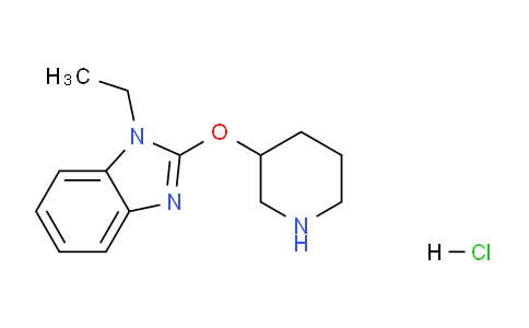 CAS No. 1185310-89-7, 1-ethyl-2-(piperidin-3-yloxy)-1H-benzo[d]imidazole hydrochloride