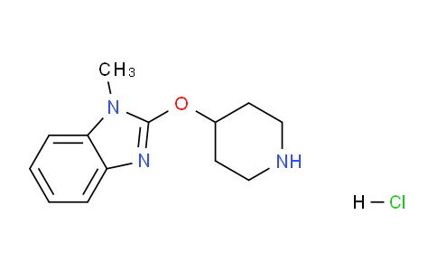 CAS No. 1185311-04-9, 1-methyl-2-(piperidin-4-yloxy)-1H-benzo[d]imidazole hydrochloride