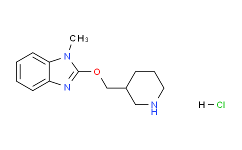 CAS No. 1185311-12-9, 1-methyl-2-(piperidin-3-ylmethoxy)-1H-benzo[d]imidazole hydrochloride