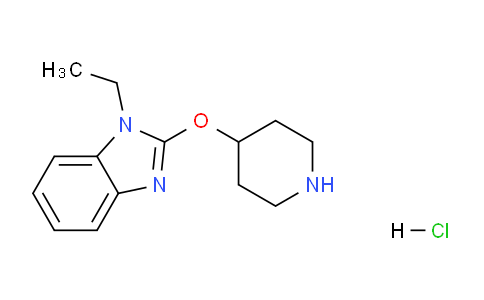 CAS No. 1185311-14-1, 1-ethyl-2-(piperidin-4-yloxy)-1H-benzo[d]imidazole hydrochloride