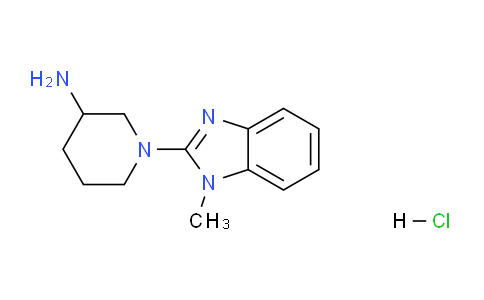 CAS No. 1185311-18-5, 1-(1-Methyl-1H-benzo[d]imidazol-2-yl)piperidin-3-amine hydrochloride