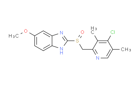 CAS No. 863029-89-4, 2-(((4-chloro-3,5-dimethylpyridin-2-yl)methyl)sulfinyl)-5-methoxy-1H-benzo[d]imidazole