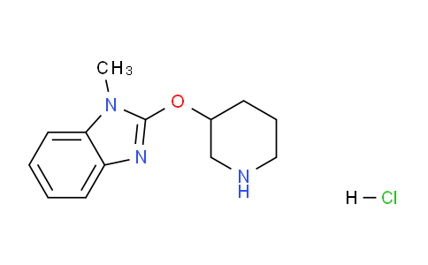 CAS No. 1185313-72-7, 1-methyl-2-(piperidin-3-yloxy)-1H-benzo[d]imidazole hydrochloride