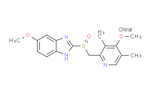 CAS No. 119141-89-8, (R)-5-methoxy-2-(((4-methoxy-3,5-dimethylpyridin-2-yl)methyl)sulfinyl)-1H-benzo[d]imidazole