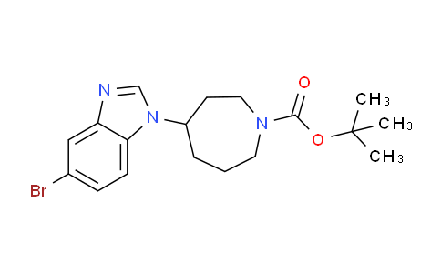 CAS No. 1251017-90-9, tert-Butyl 4-(5-bromo-1H-benzo[d]imidazol-1-yl)azepane-1-carboxylate