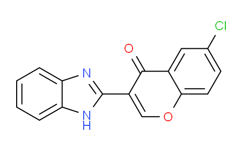 CAS No. 293740-39-3, 3-(1H-Benzo[d]imidazol-2-yl)-6-chloro-4H-chromen-4-one