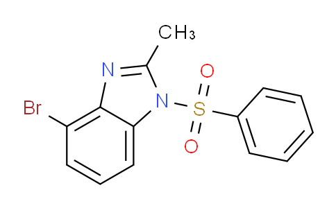 CAS No. 1956321-59-7, 4-Bromo-2-methyl-1-(phenylsulfonyl)-1H-benzo[d]imidazole