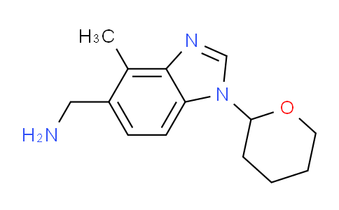 CAS No. 1425933-32-9, (4-Methyl-1-(tetrahydro-2H-pyran-2-yl)-1H-benzo[d]imidazol-5-yl)methanamine