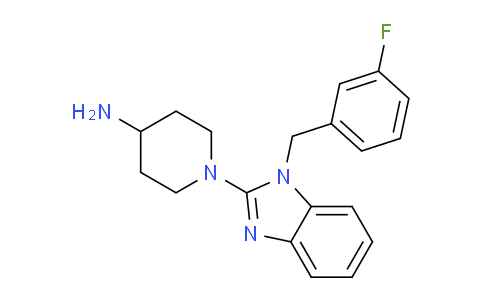 CAS No. 1420859-87-5, 1-(1-(3-fluorobenzyl)-1H-benzo[d]imidazol-2-yl)piperidin-4-amine
