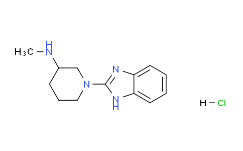 CAS No. 1420786-75-9, 1-(1H-benzo[d]imidazol-2-yl)-N-methylpiperidin-3-amine hydrochloride
