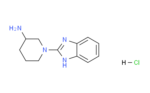 CAS No. 1185319-17-8, 1-(1H-benzo[d]imidazol-2-yl)piperidin-3-amine hydrochloride