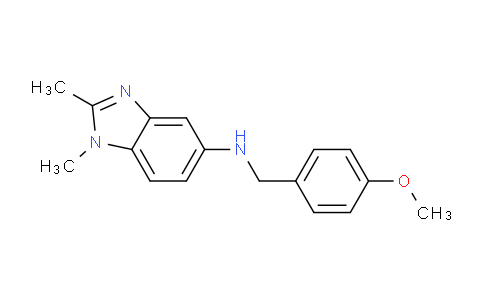 CAS No. 328559-09-7, N-(4-Methoxybenzyl)-1,2-dimethyl-1H-benzo[d]imidazol-5-amine